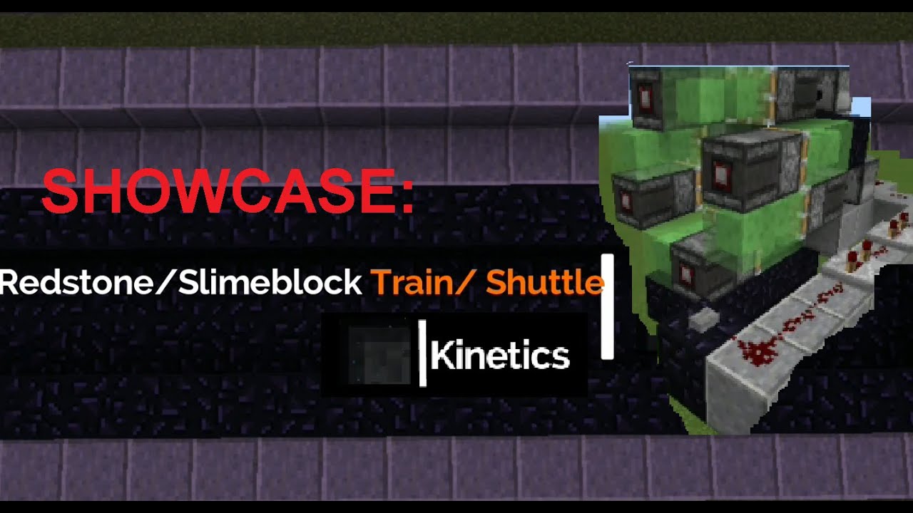 Suttle Redstone Redstone Slimeblock CREATION : Train/ Shuttle SHOWCASE - YouTube