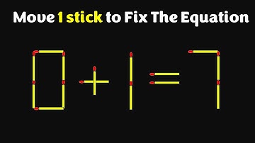 Improve IQ - Fix The Equation #matchstickpuzzle #simplylogical
