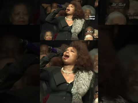 Jennifer Hudson performs at Rev. Jesse Jackson's funeral