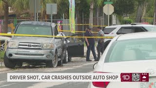 Man dies after being shot with child inside car in St. Pete, police say