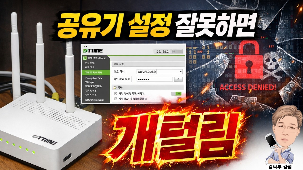 공유기 설정 잘못하면 개털림