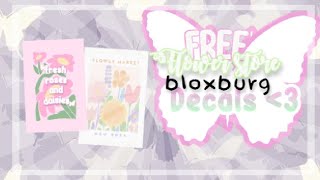 Bloxburg flower store decals 💐 // free to use !