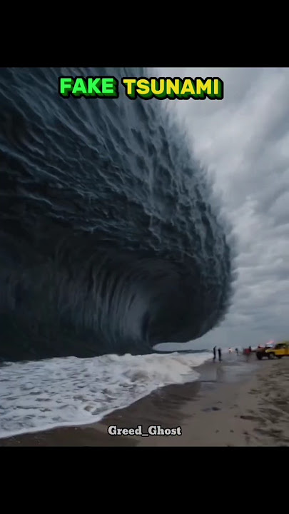 Fake vs Real Tsunami 🌊#shorts #ytshorts  #short