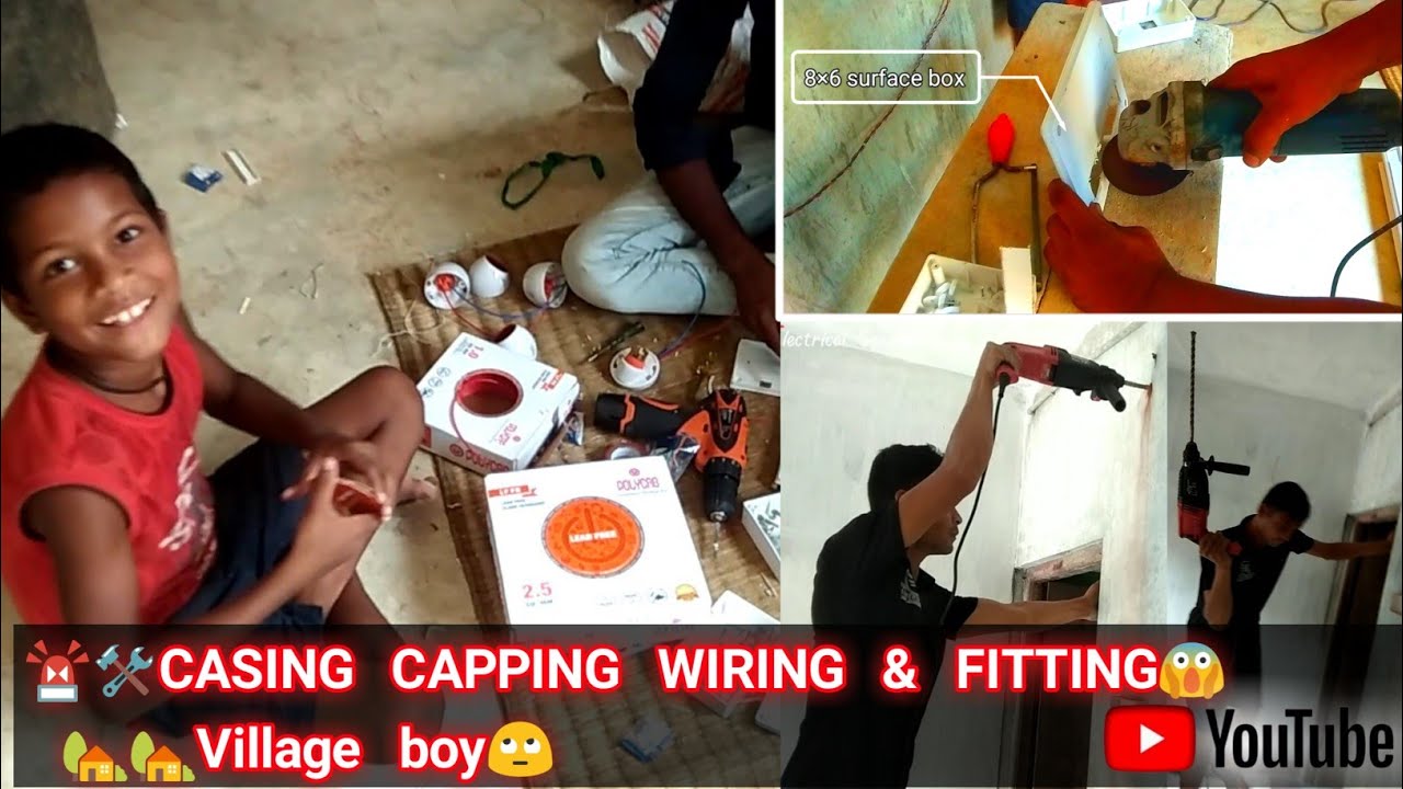 ️Casing Capping Wiring New Tricks ⚡ Casing Capping Wiring In Village 🚨