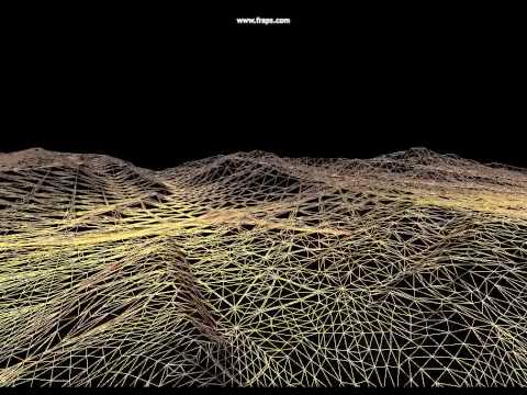 Terrain tessellation - wireframe