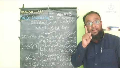 BRIDGE COURSE DAY 33,STD:7th,SUB: URDU,TOPIC:اسم کیفیت By:ANSARI AKHLAQUE AHMED