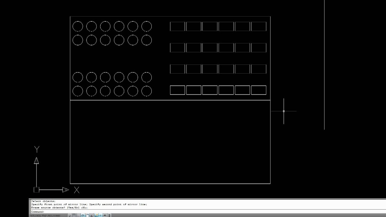AutoCAD Tutorial - Modify Panel - Mirror Command - YouTube