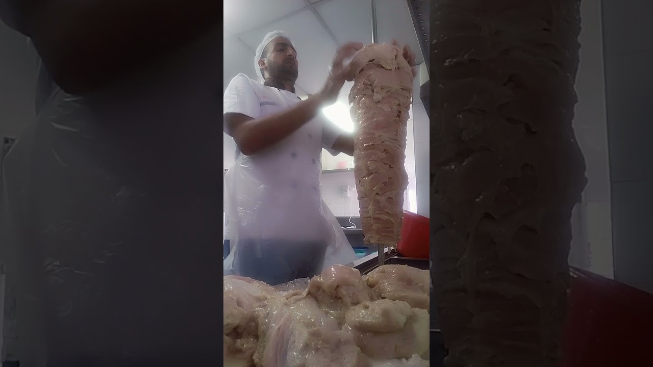 تركيب سيخ شاورما 20k.     طريقة شك سيخ شاورما 20كيلو