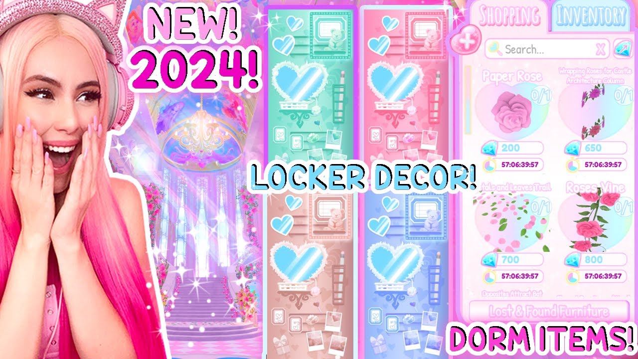 NEW 2024 VALENTINE'S UPDATE IS OUT! NEW CASTLE HEART + NEW VDAY DORM ITEMS! Roblox Royale High