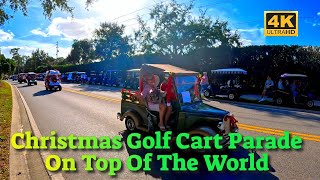 Christmas🎄Golf Cart Parade at On Top Of The World, Ocala FL [4K]