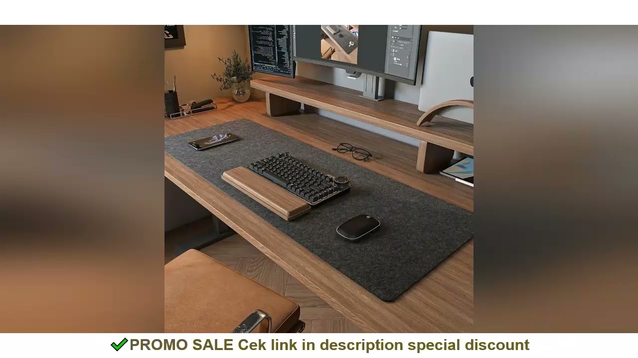 Gaming Accessories Wool Felt Mouse Pad Large Size Writing Mat Keyboard Mice Mat Non-slip Home Office