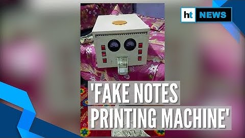 Watch: Portable machine to print fake currency notes found in Bengal