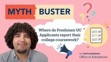 Where do Freshmen UC Applicants report their college coursework?