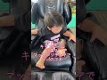 パパの真似をしてマッサージチェアでくつろぐ２歳児 #2歳 #子供のいる暮らし