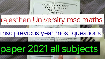 rajasthan University msc maths previous year paper 2023 #algebrapaper #diff.paper #tensoranalysis