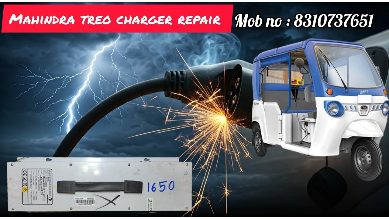 Electric Vehicle Charger Repair: Mahindra Treo charger repair