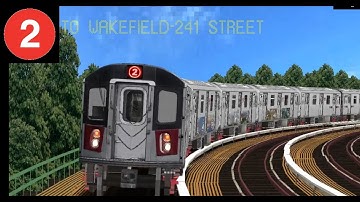 OpenBVE (2) Flatbush Avenue-Brooklyn College To Wakefield-241st Street (R142)