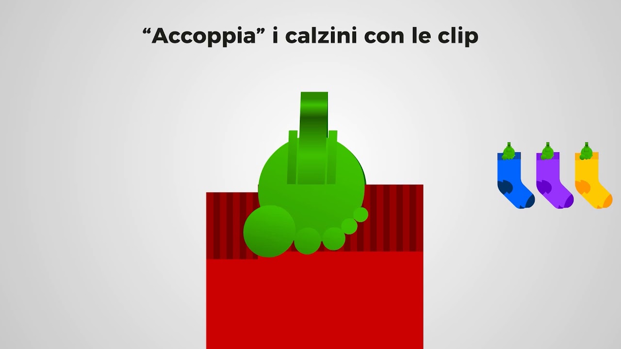 Clip mollette appaia calzini