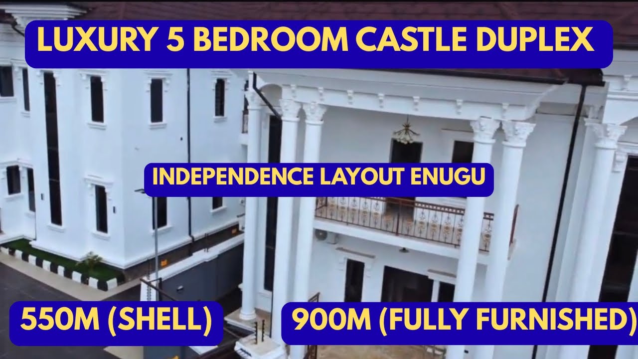 Inside a ₦900M Luxury 5-Bedroom Castle Duplex in Enugu | Independence Layout Mansion Tour