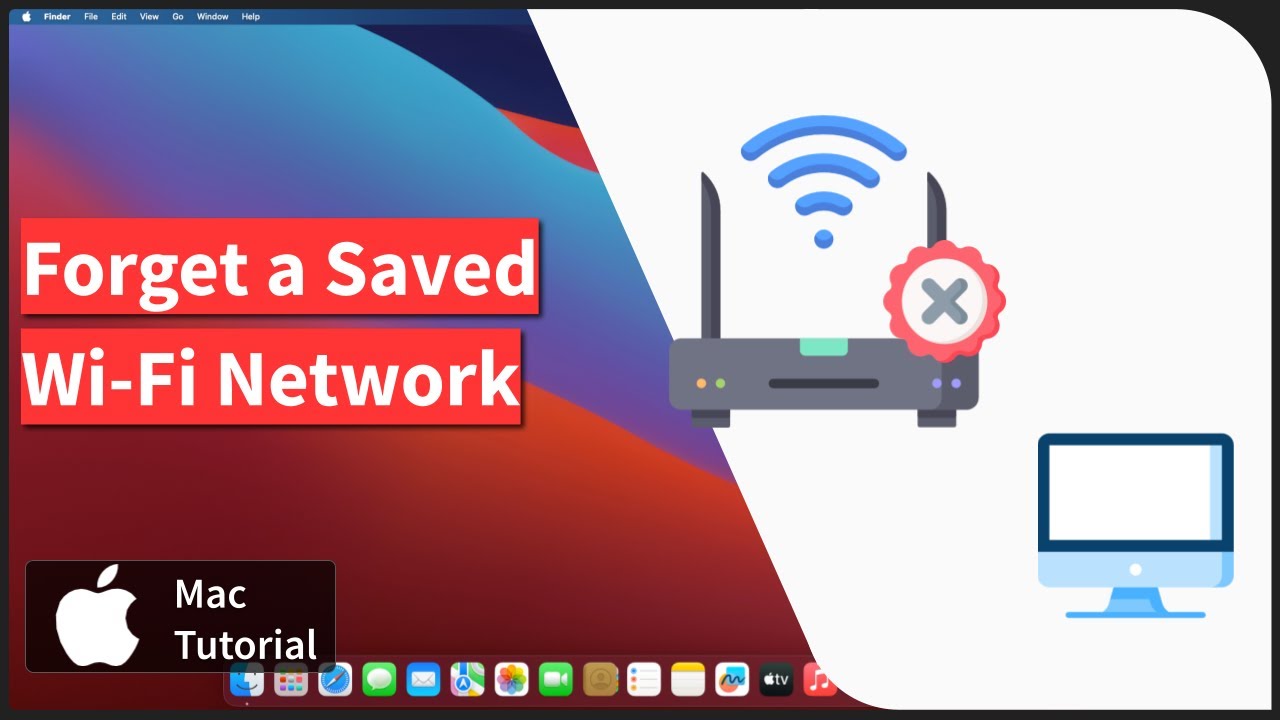 Mac: Delete a Saved Wi-Fi Network and Reconnect - YouTube