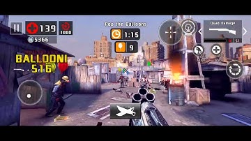 DEAD TRIGGER 2 QUAD DAMAGE CHICKEN/BALLOON/BUNNY HUNT #dt2