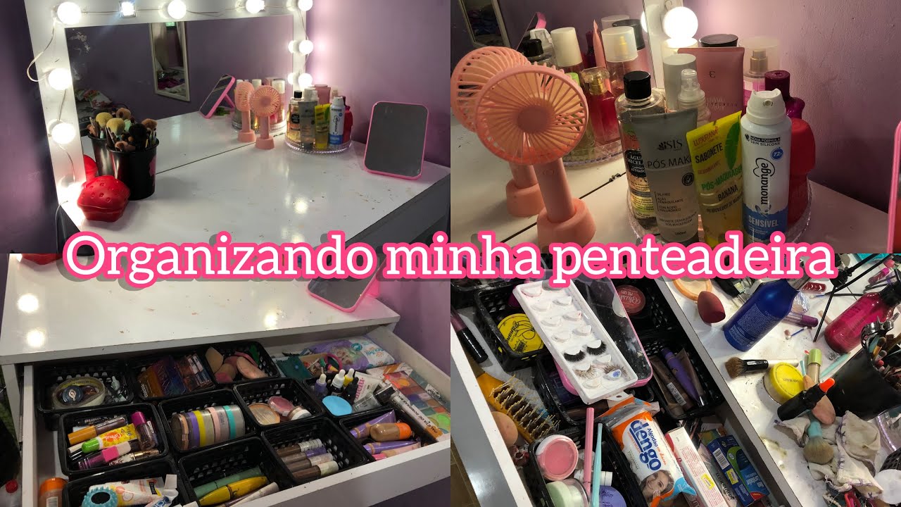 Organizando minha penteadeira🩷🎀 - YouTube