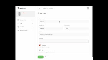 DocIntel - Adding a user and adding to a group