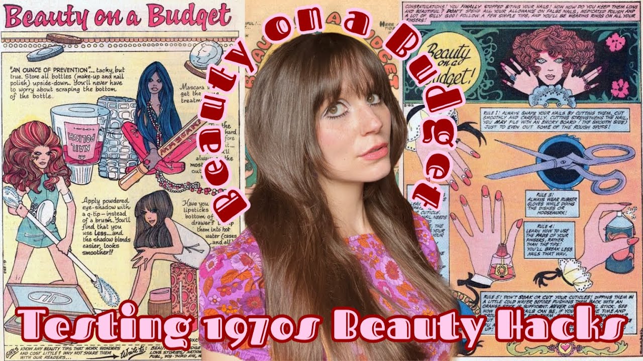 Trying 1970s Beauty on a Budget Comic Beauty Hacks