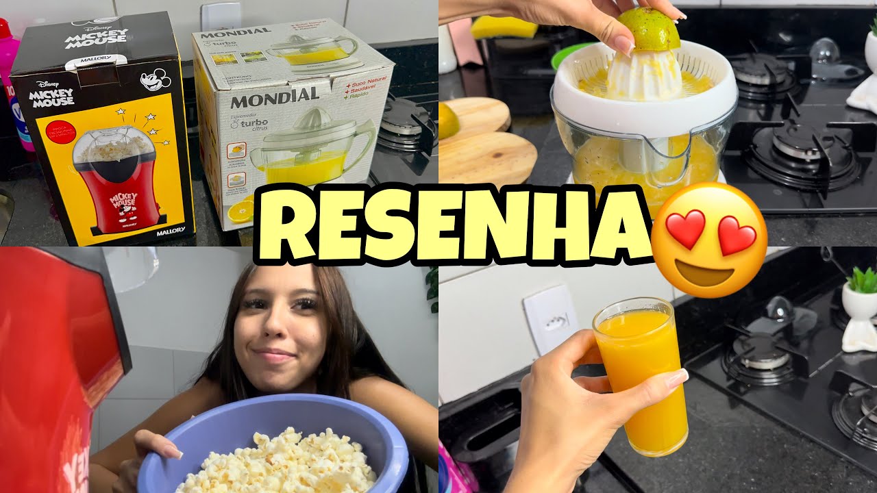 RESENHA DA PIPOQUEIRA ELÉTRICA DO MICKEY| ESPREMEDOR DE LARANJA MONDIAL❤️