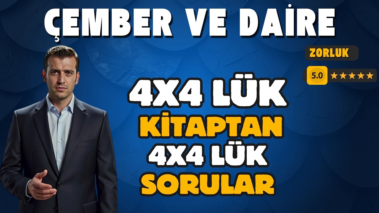 MEBİN 4X4 LÜK AYT KİTABINDAN ÇOK ÇOK ÇEMBER VE DAİRE SORULARI