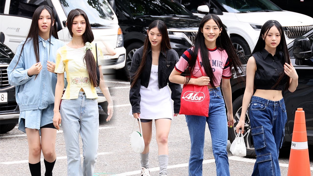 220805 NewJeans (뉴진스) 데뷔 뮤직뱅크 출근길 | Music Bank • 비몽