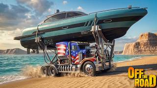 Loading HEAVY Boat On King Maximus Truck | Off The Road OTR Android Gameplay HD Ultimate 4x4 Offroad