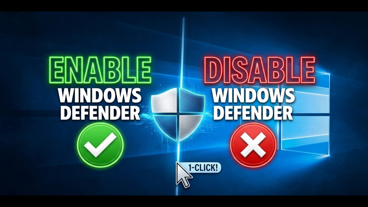 How to Disable or Enable Windows Defender on Windows 10 | Windows ...