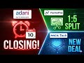 Adani Rights Issue CLOSING Tomorrow! ⚠️ | Nuvama 1:5 Stock Split Date &amp; HCL Deal