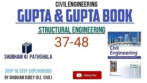 structural analysis |(37-48) gupta & gupta book solution |step to step explanation |by SHUBHAM DUBEY