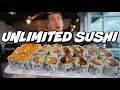 ALL YOU CAN EAT SUSHI VS COMPETITIVE EATER | DESTROYING HUNDREDS OF SUSHI | Man Vs Food