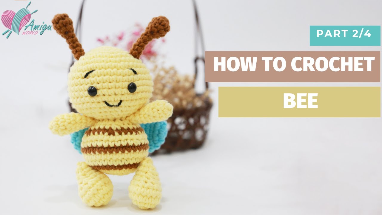 #207 | Amigurumi Bee Crochet Pattern (2/4) | How To Crochet Amigurumi Animal | AmiguWorld