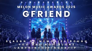 GFRIEND - MMA 2025 [Season Of Memories   Rough   YANA   Labyrinth   Fingertip (Band Version)]