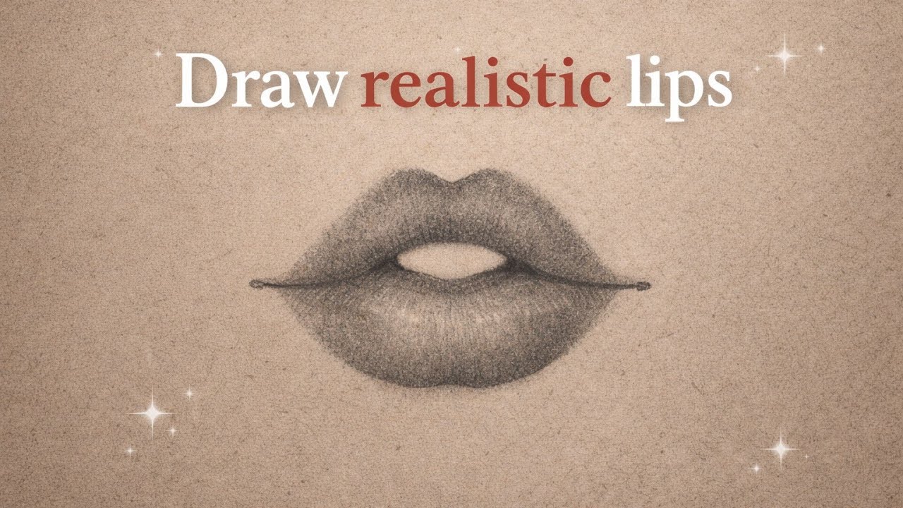 How to Draw Realistic Lips with Pencil | Step-by-Step Easy Tutorial .
