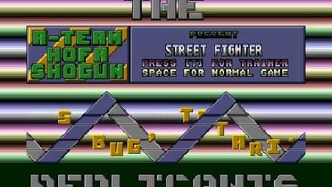 THE REPLICANTS - Street fighter - ATARI Cracktro / Crack Intro ( ATARI STE / STF / FALCON )
