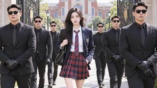 True heir & mafia queen, seen as student. Tap table, all bow 90° next day.