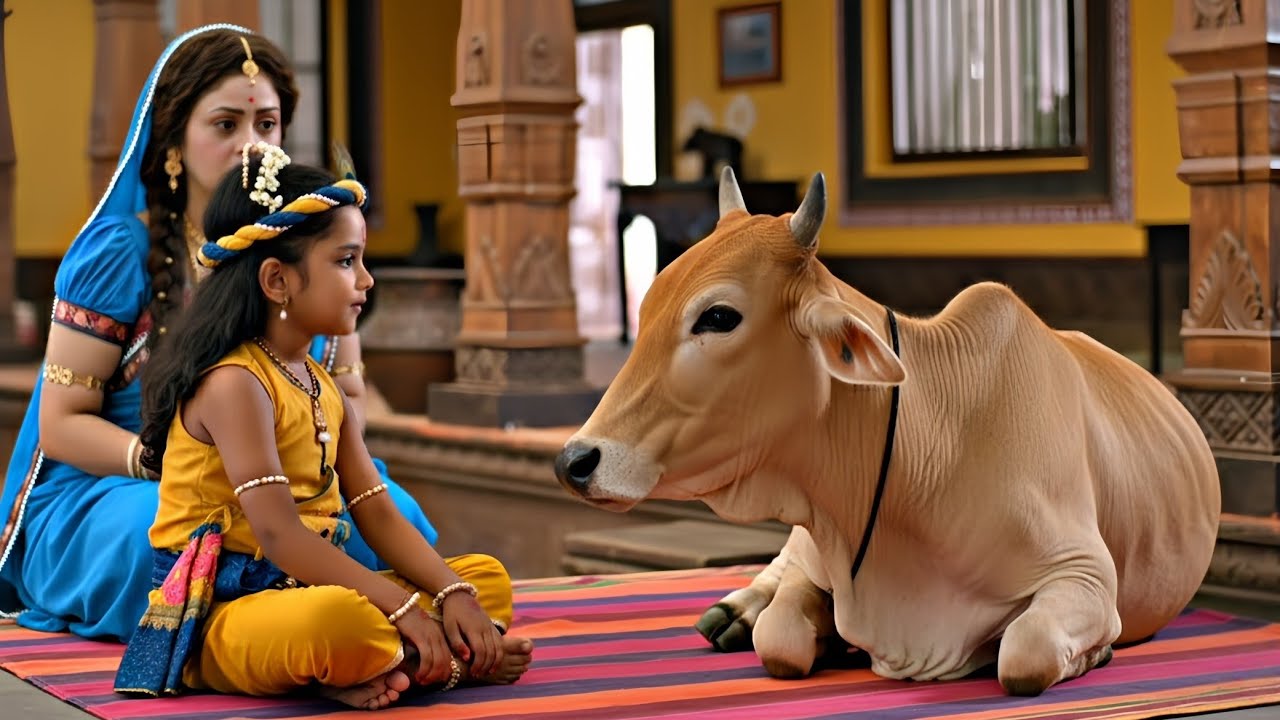कान्हा से मदद मांगने मैया यशोदा के घर आया गाय | यशोमती मईया के नंदलाला | Shree Krishan Leela