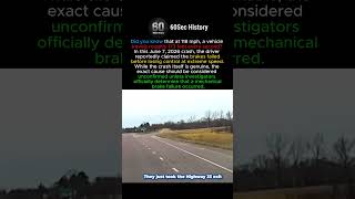 Driver Says "Brakes Failed" in 118 MPH Crash #shorts
