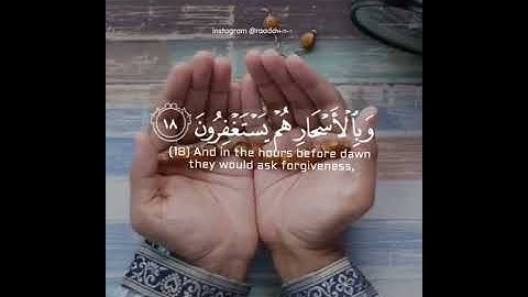 كَانُوا قَلِيلًا مِنَ اللَّيْلِ مَا يَهْجَعُونَ القارئ رعد الكردي