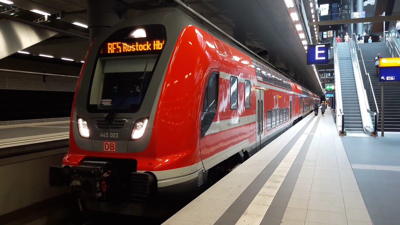 445 003 "Twindexx" mit dem RE5 nach Rostock in Berlin Hbf (tief) YouTube