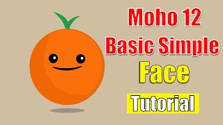 Basic simple face character create in Moho 12