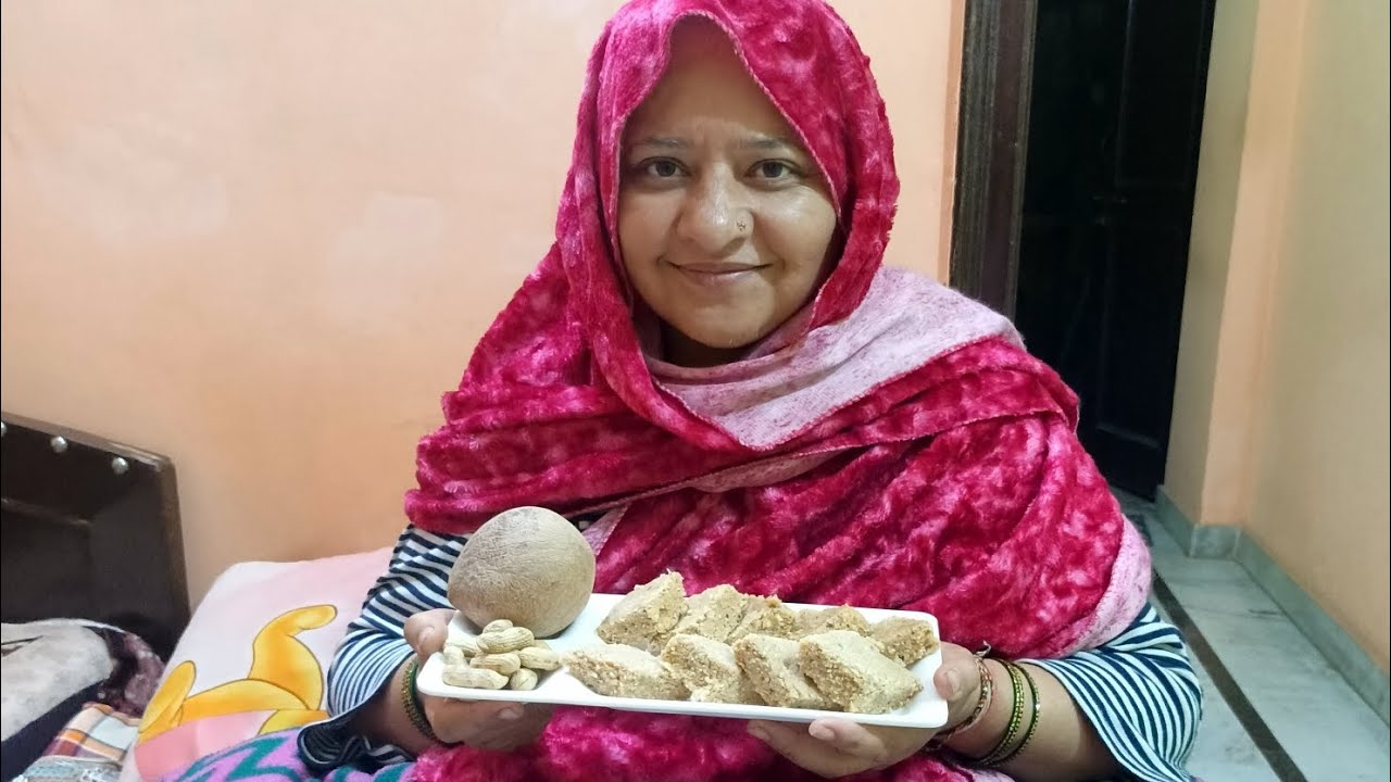 Sardiyon mein khae jaane wale tasty til coconut peanut khova se banne wali tasty mithaai 😜😋😛🤪😝🤤❤️👍🔔