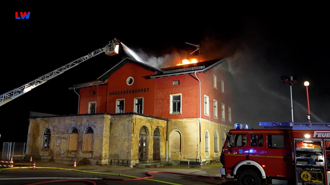 Großröhrsdorf: Brand am Bahnhof - LAUSITZWELLE