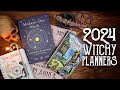 4 witchy planner reviews   flip through four 2024 planners with me  magical crafting