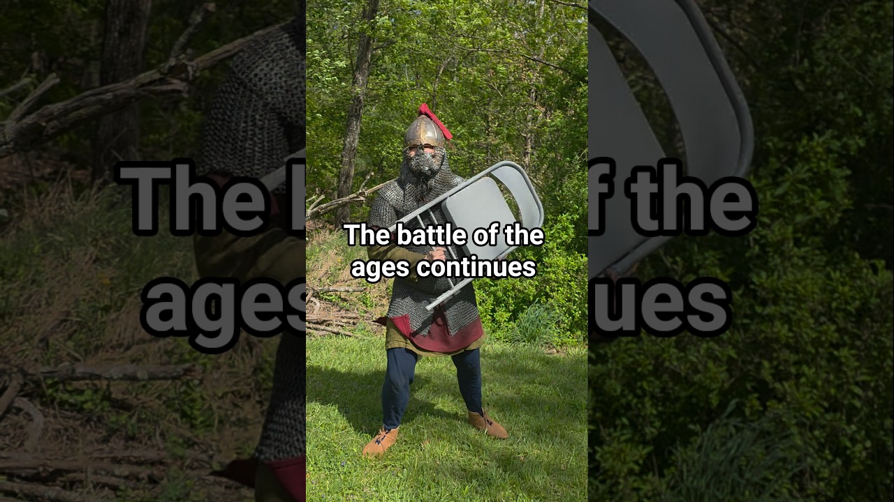 The battle of the ages continues. Who's side are you on? #medieval #cosplay #viking #armor #cuman